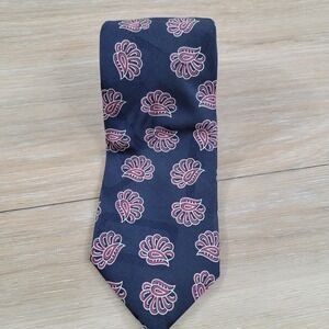 Chaps Ralph Lauren Men Navy Paisley Silk Necktie